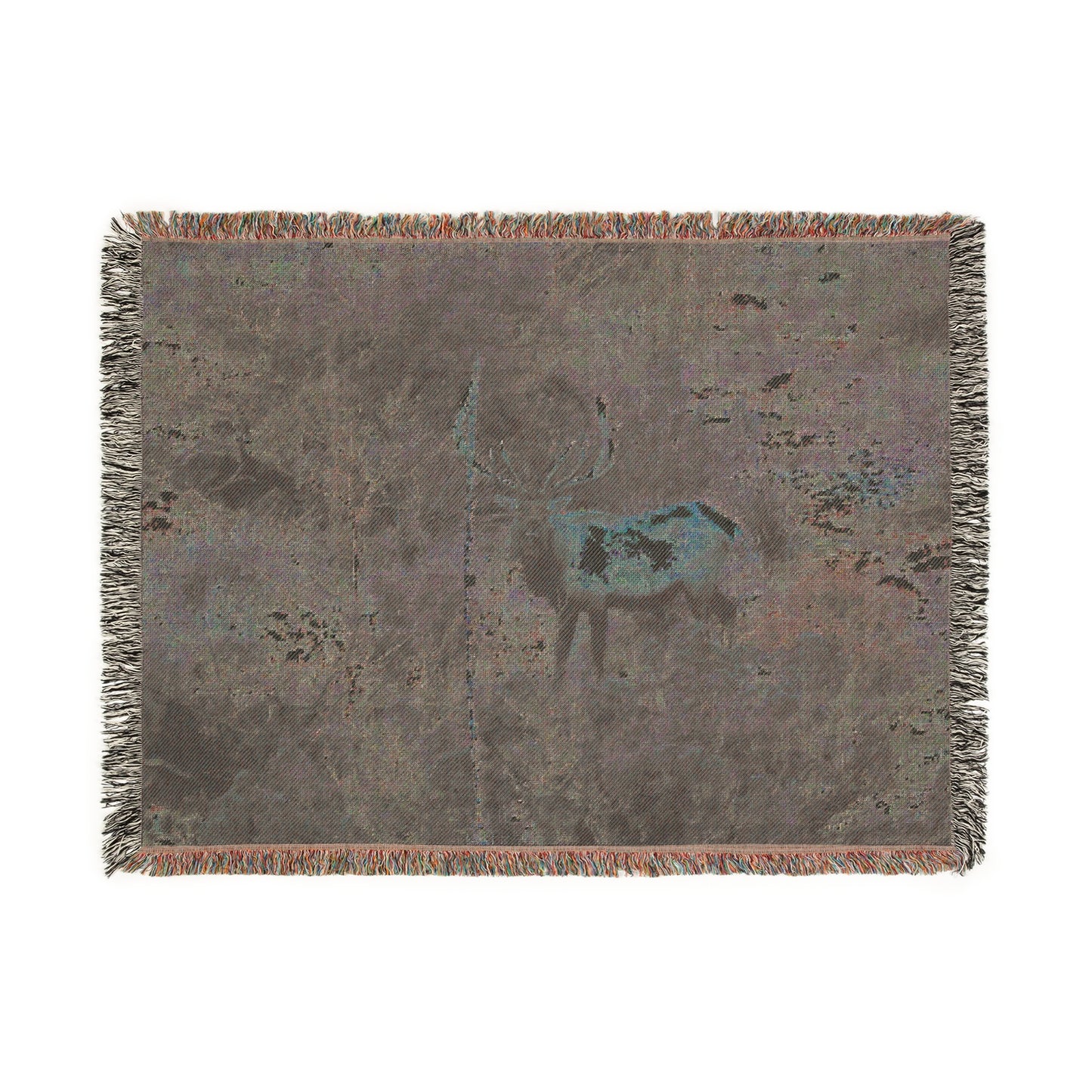 El Rancho Elk Woven Blanket
