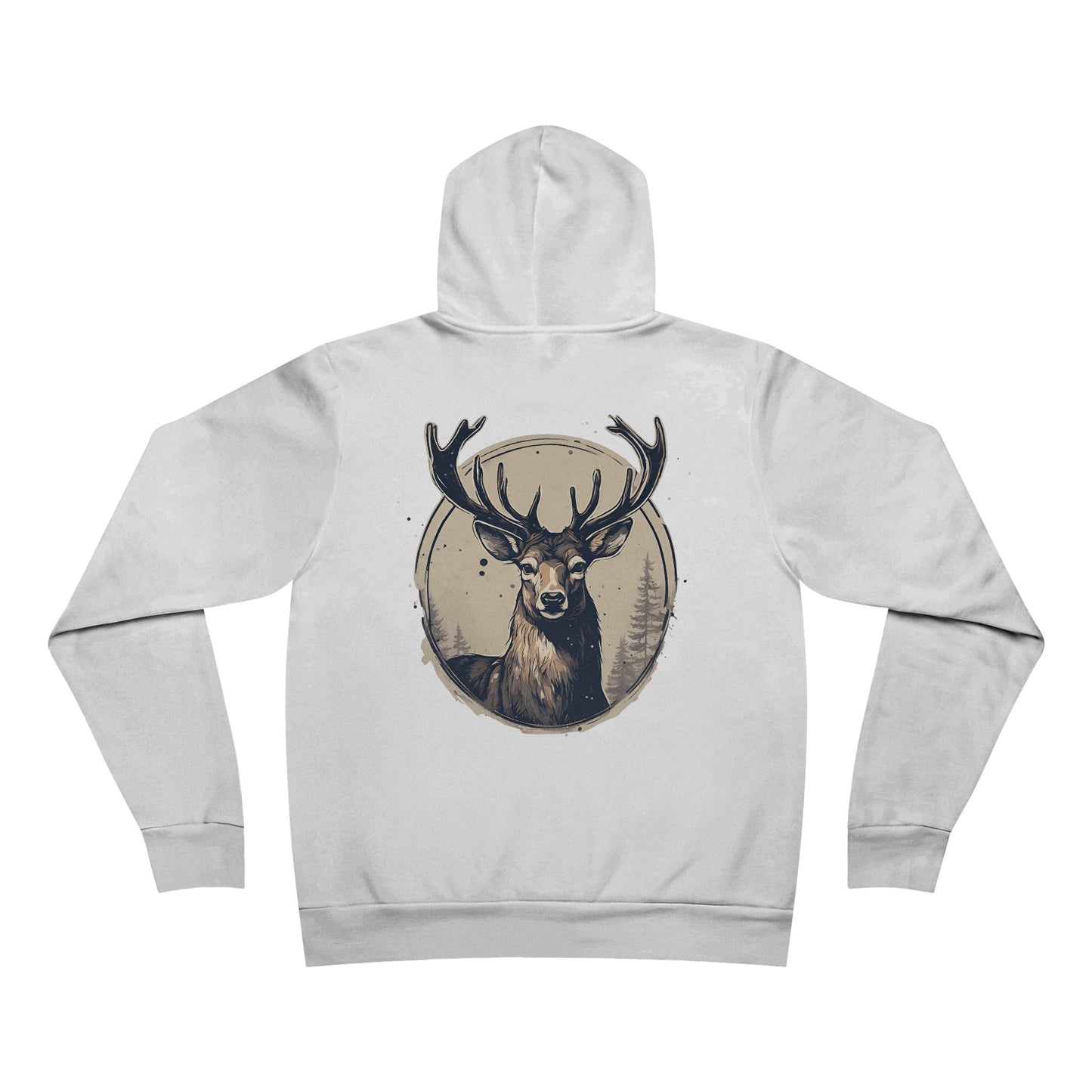 Deer With Specs El Rancho Logo Unisex Garment-Dyed Hoodie