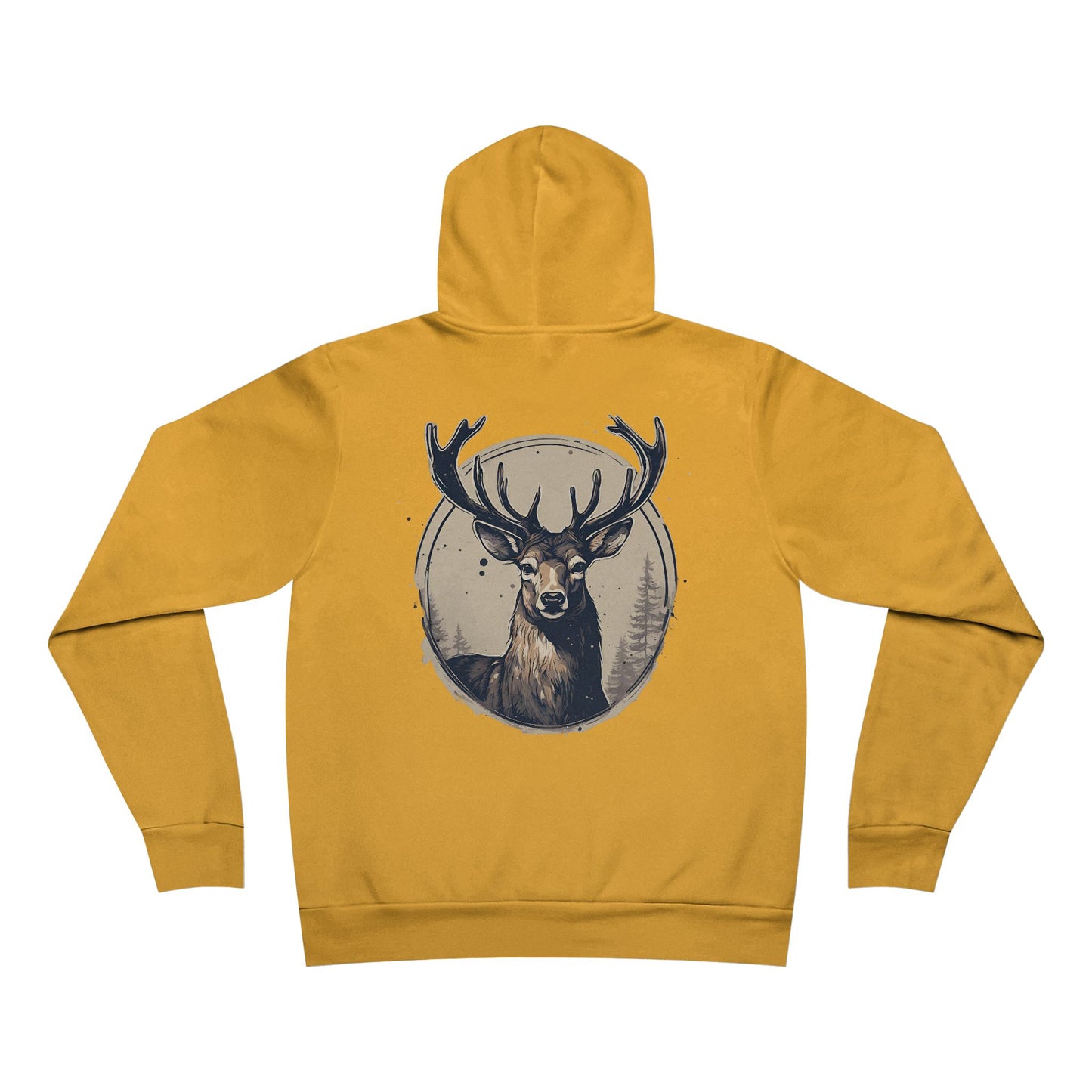 Deer With Specs El Rancho Logo Unisex Garment-Dyed Hoodie