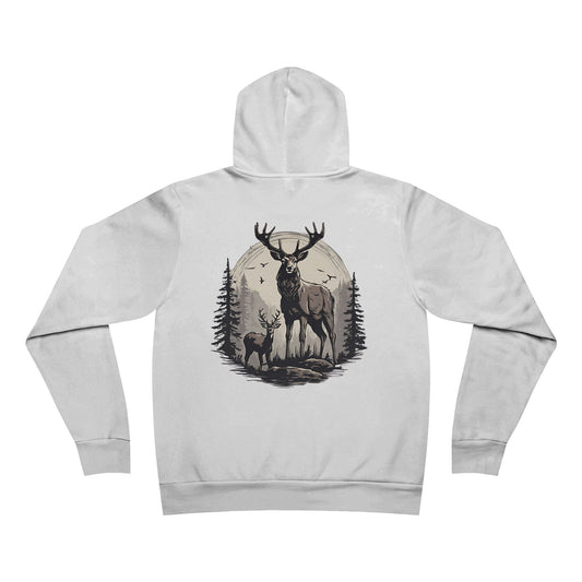 Deer Black And White El Rancho Unisex Garment-Dyed Hoodie