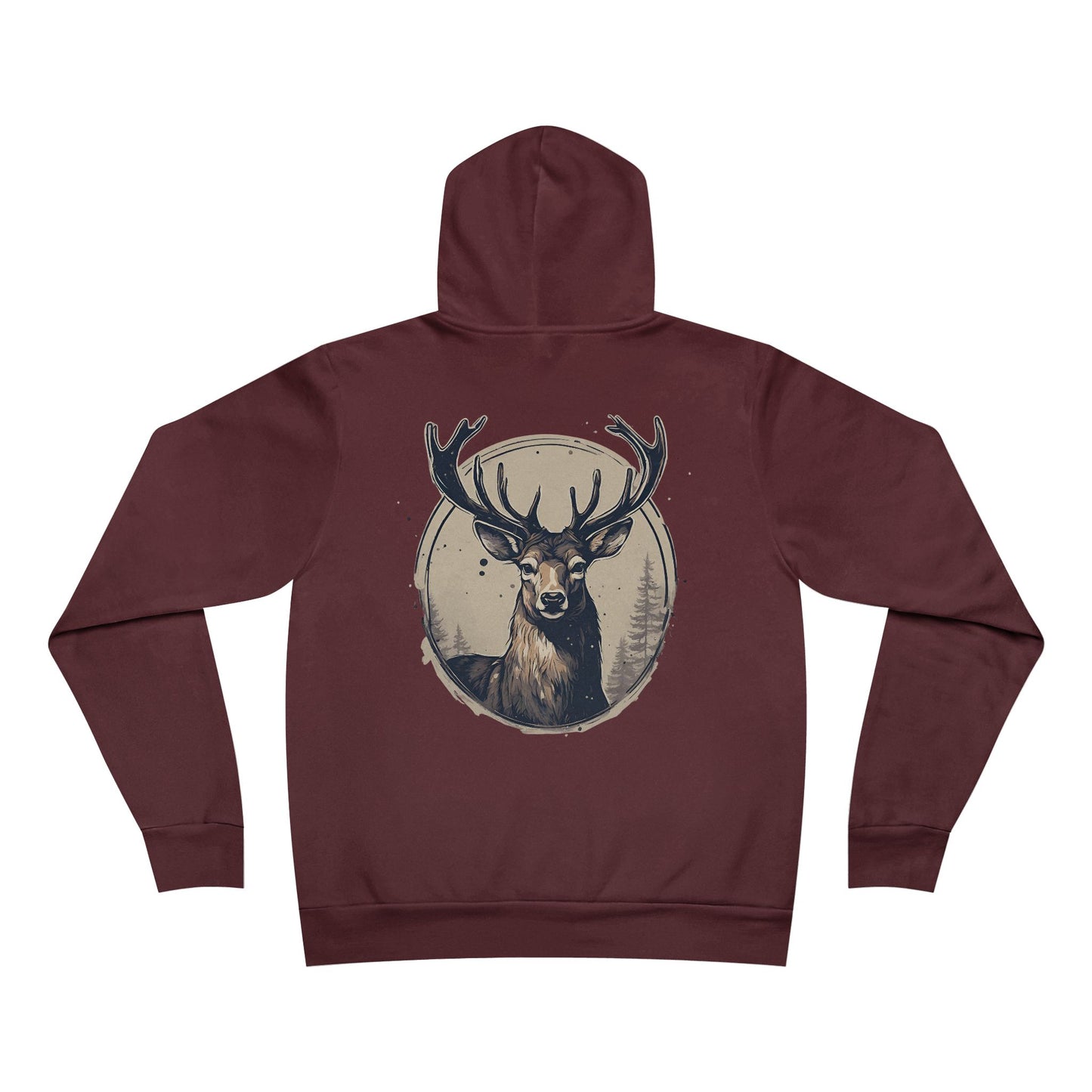Deer With Specs El Rancho Logo Unisex Garment-Dyed Hoodie