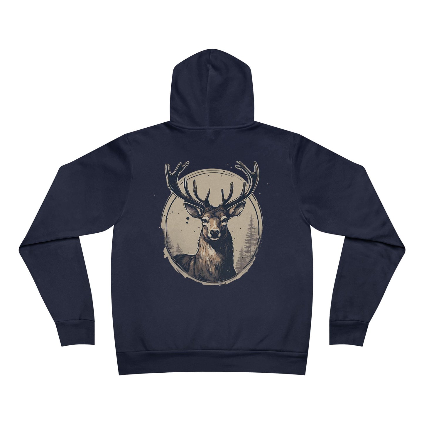 Deer With Specs El Rancho Logo Unisex Garment-Dyed Hoodie