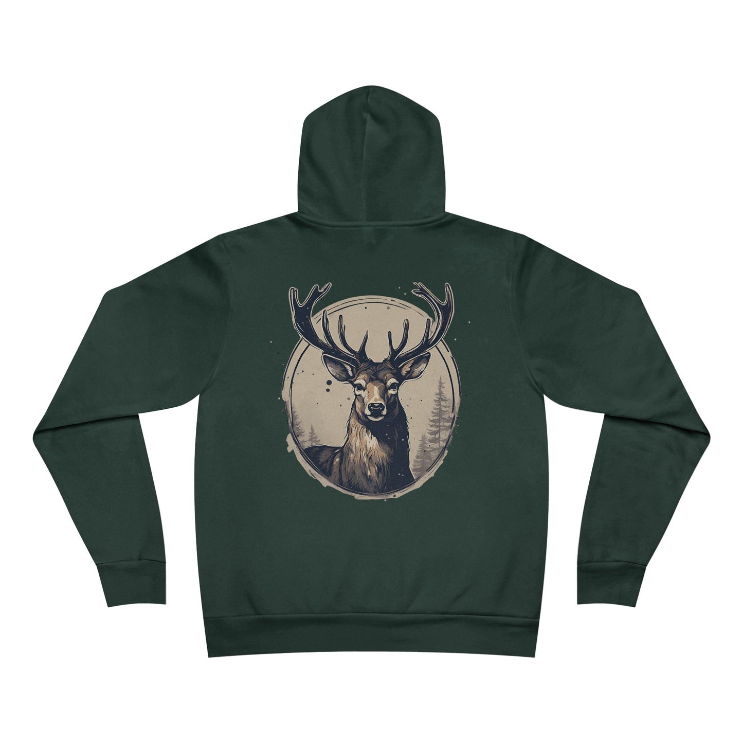Deer With Specs El Rancho Logo Unisex Garment-Dyed Hoodie