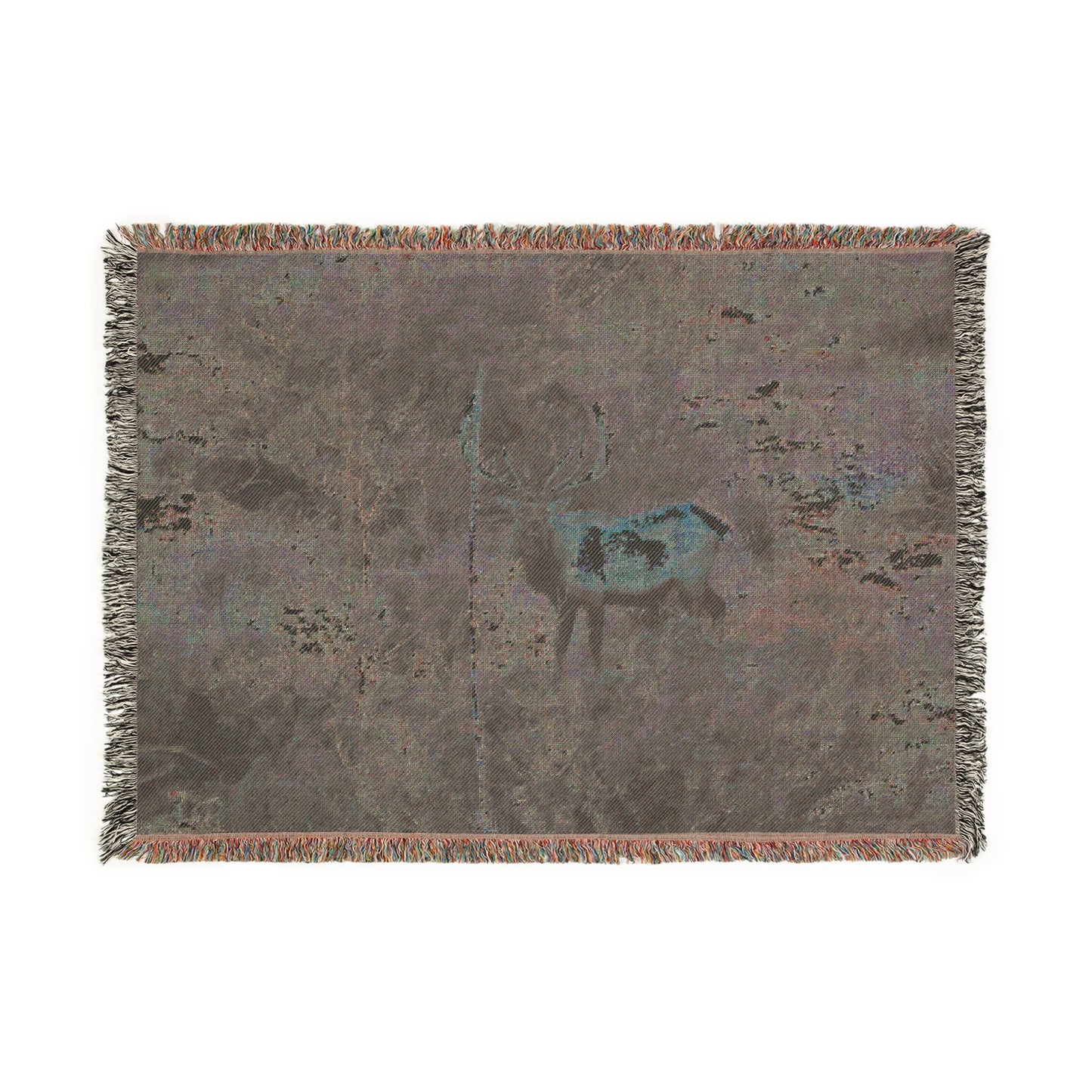 El Rancho Elk Woven Blanket