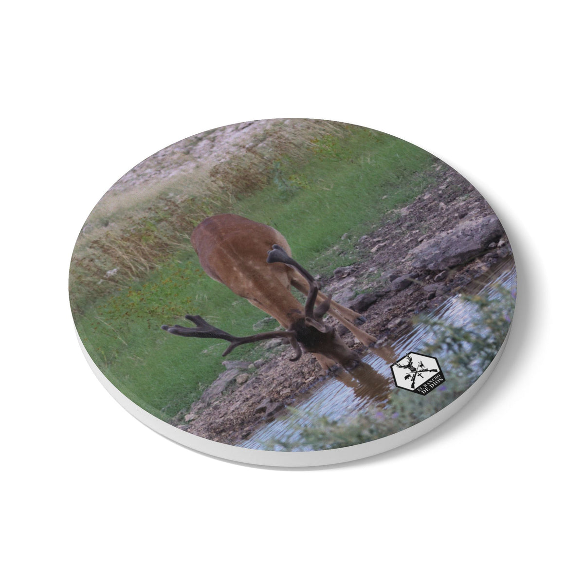 Personalized El Rancho Ceramic Coaster