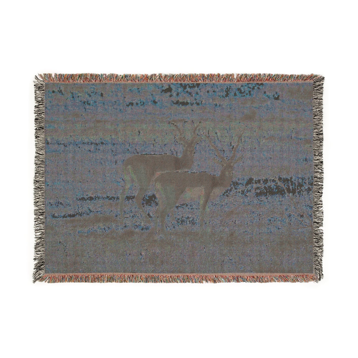 El Rancho Black Buck Woven Blanket