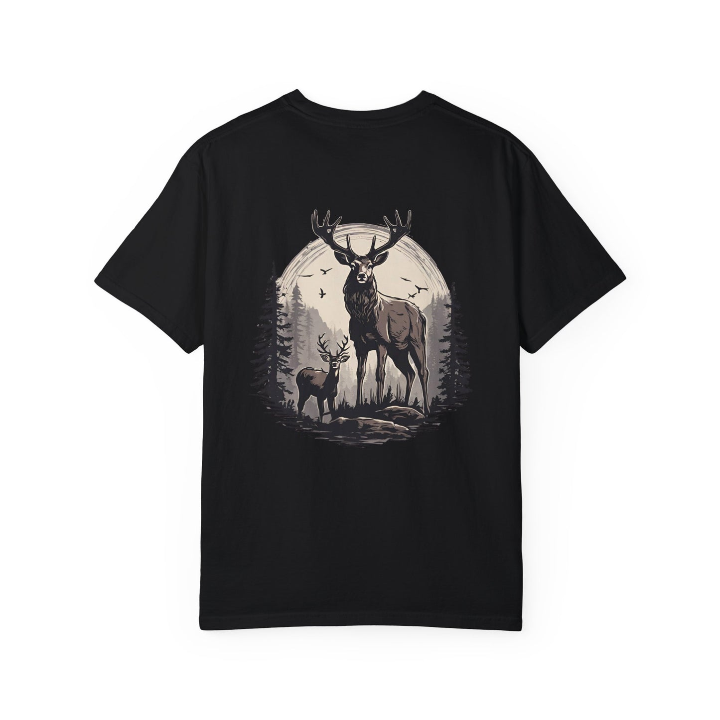 Deer Black And White El Rancho Black Logo T-shirt