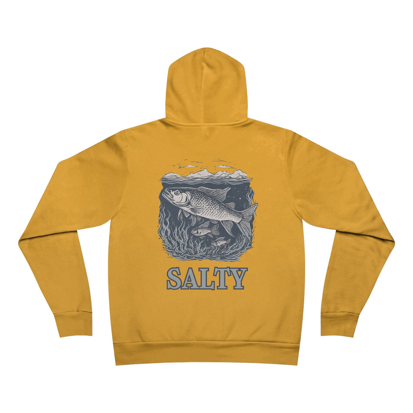 Salty Fish El Rancho Logo Unisex Garment-Dyed Hoodie