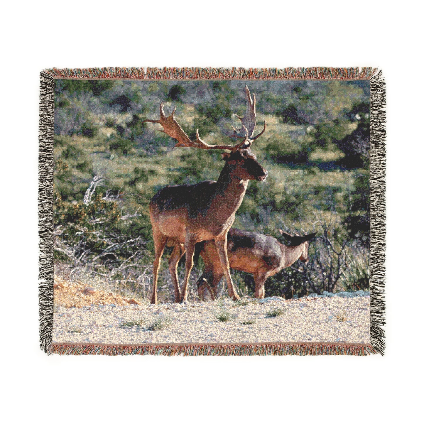 El Rancho Chocolate Fallow Woven Blanket