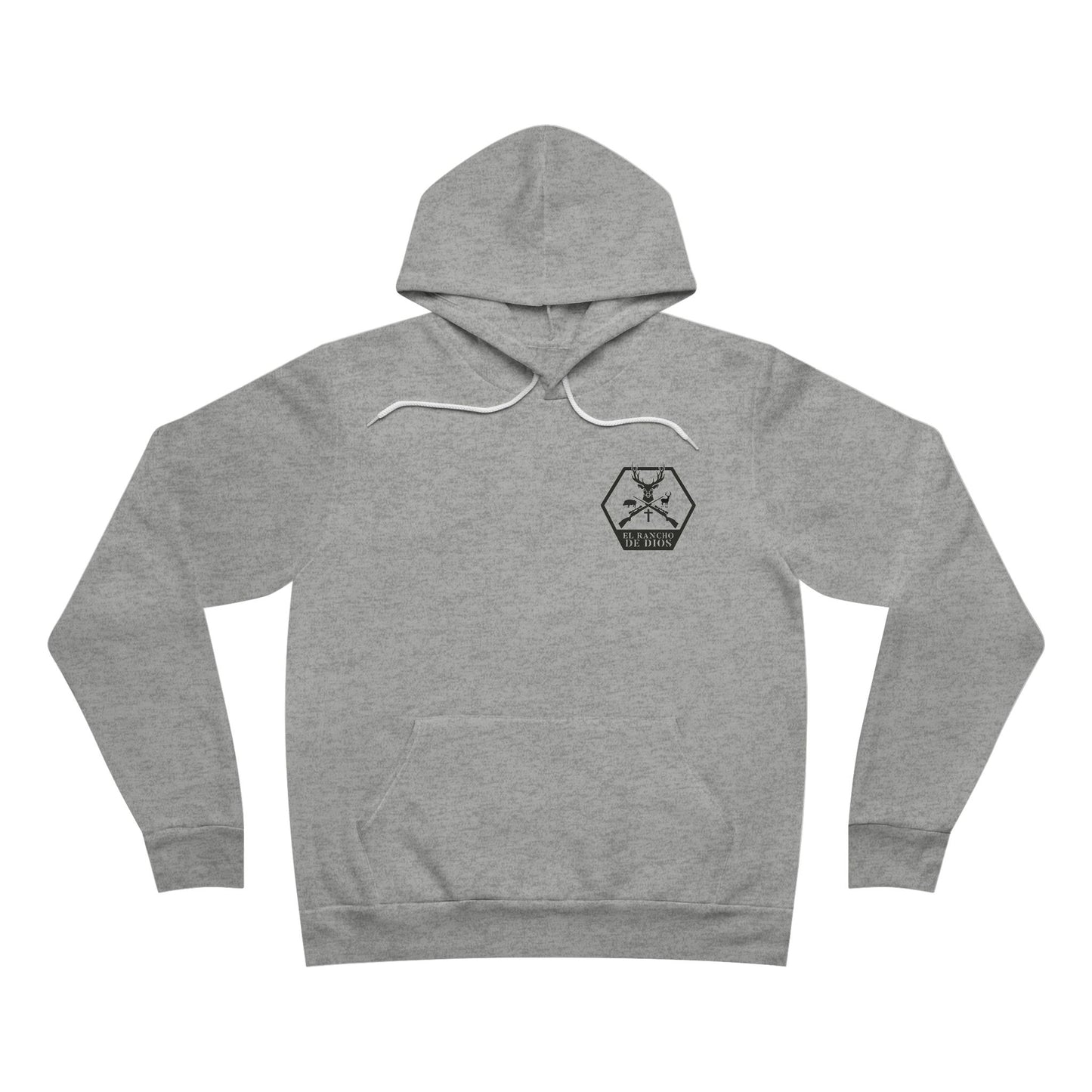 Snow Elk Detailed El Rancho Logo Unisex Garment-Dyed Hoodie