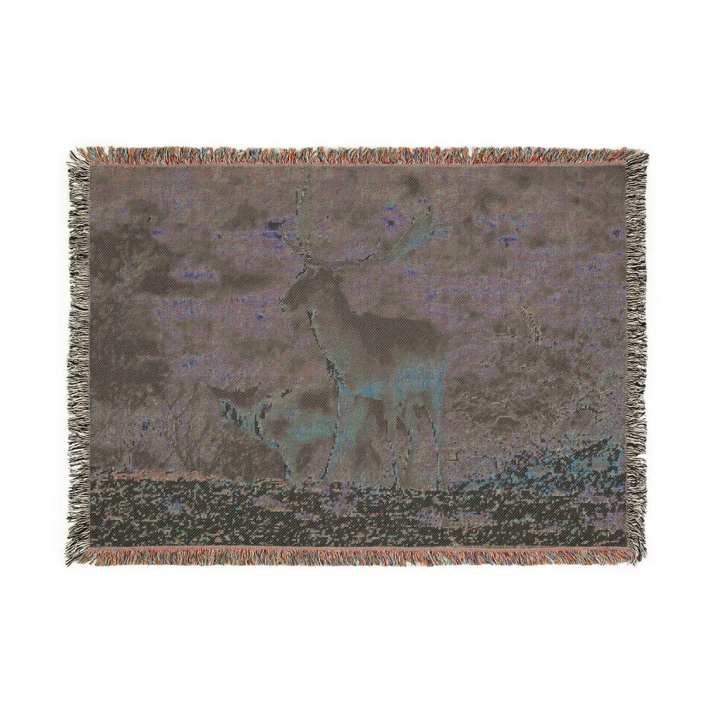 El Rancho Chocolate Fallow Woven Blanket
