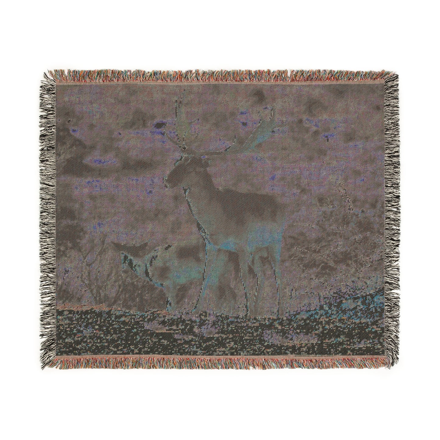 El Rancho Chocolate Fallow Woven Blanket