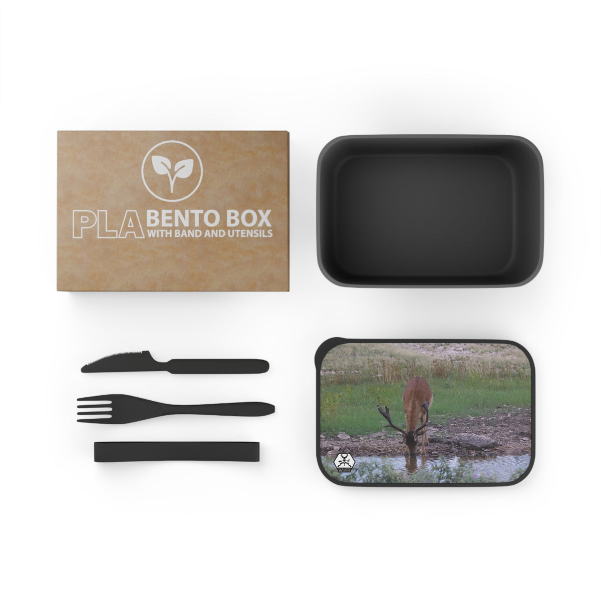 Personalized El Rancho Bento Box with Band and Utensils