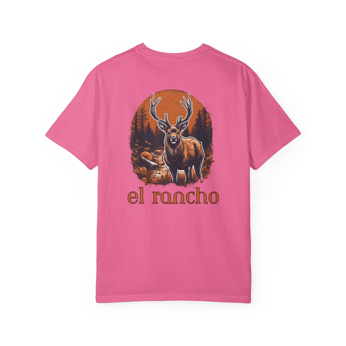 Deer Orange El Rancho Black Logo T-shirt