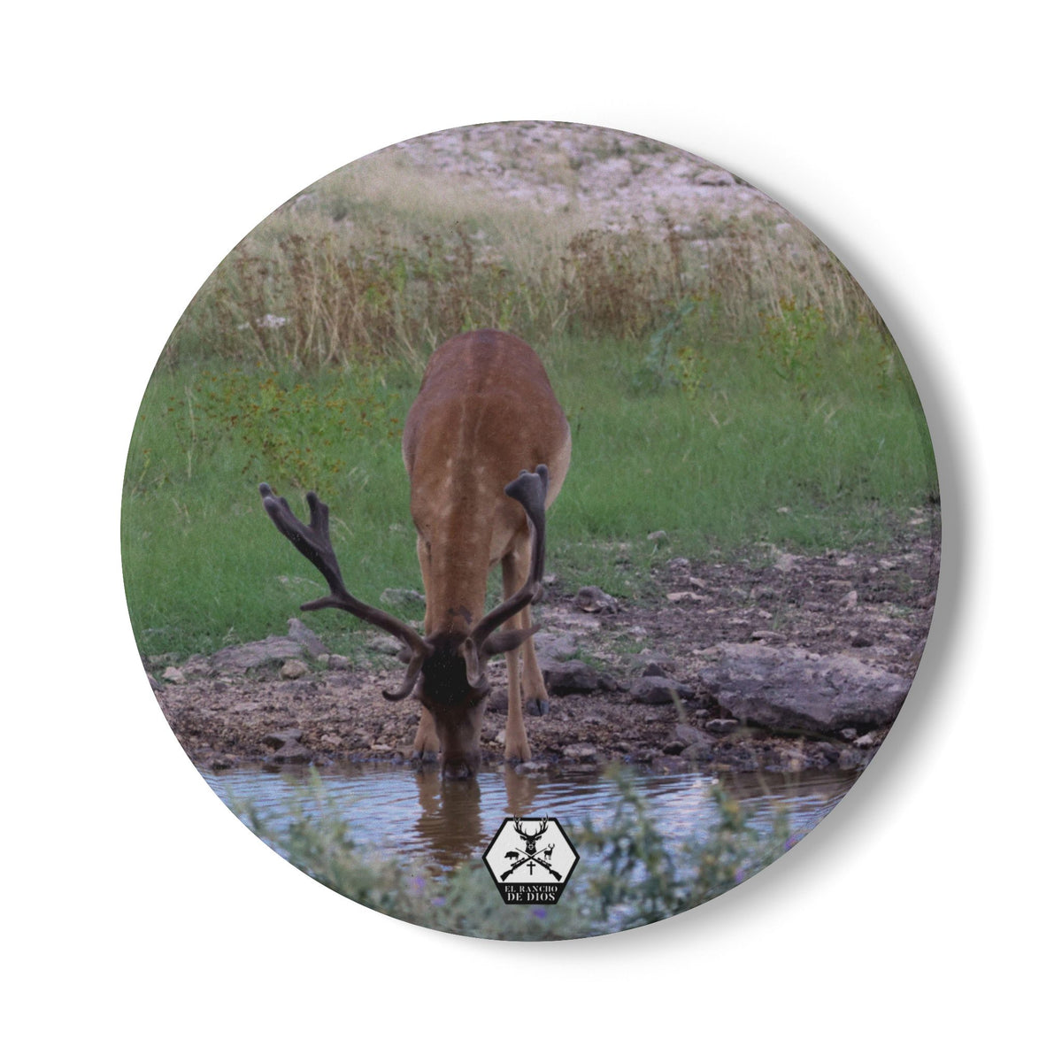 Personalized El Rancho Ceramic Coaster
