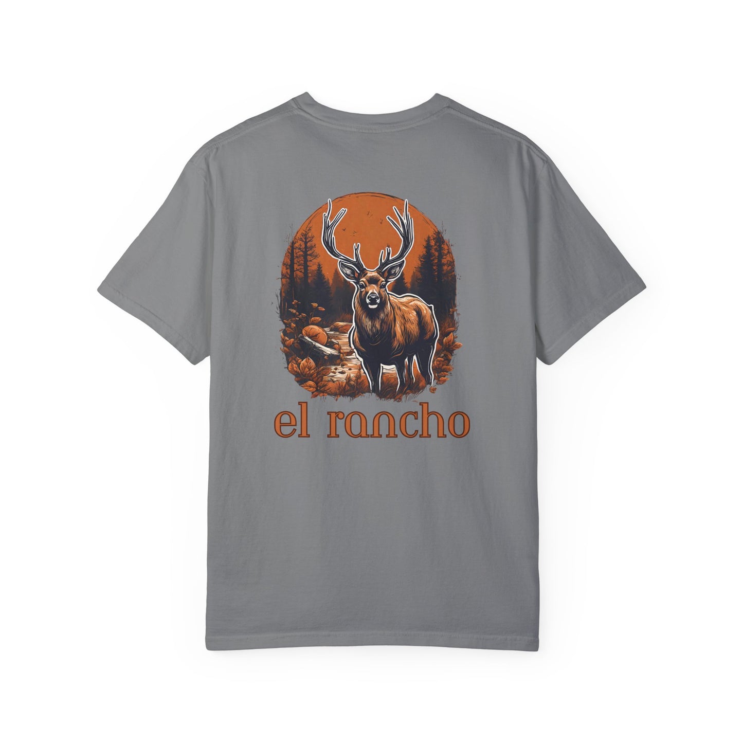 Deer Orange El Rancho Black Logo T-shirt