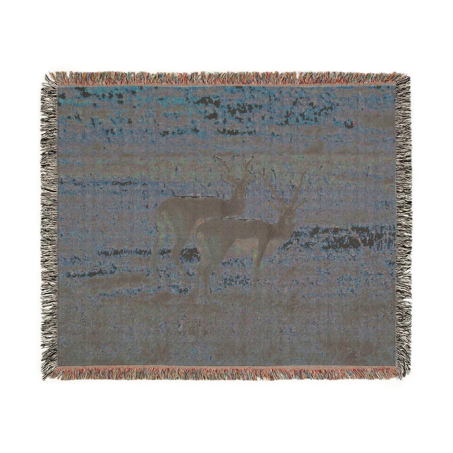 El Rancho Black Buck Woven Blanket