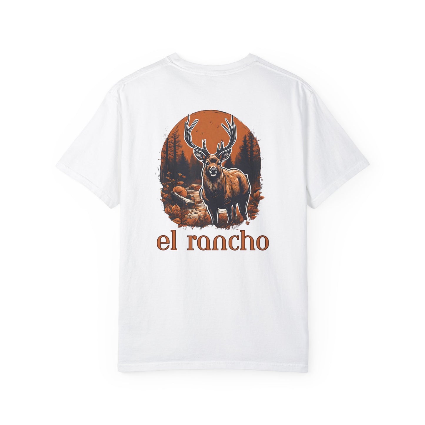 Deer Orange El Rancho Black Logo T-shirt