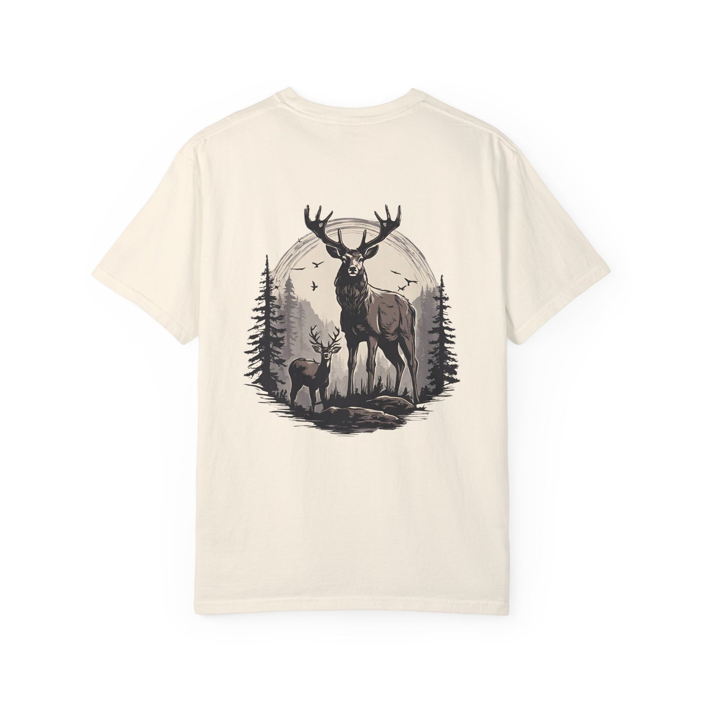 Deer Black And White El Rancho Black Logo T-shirt