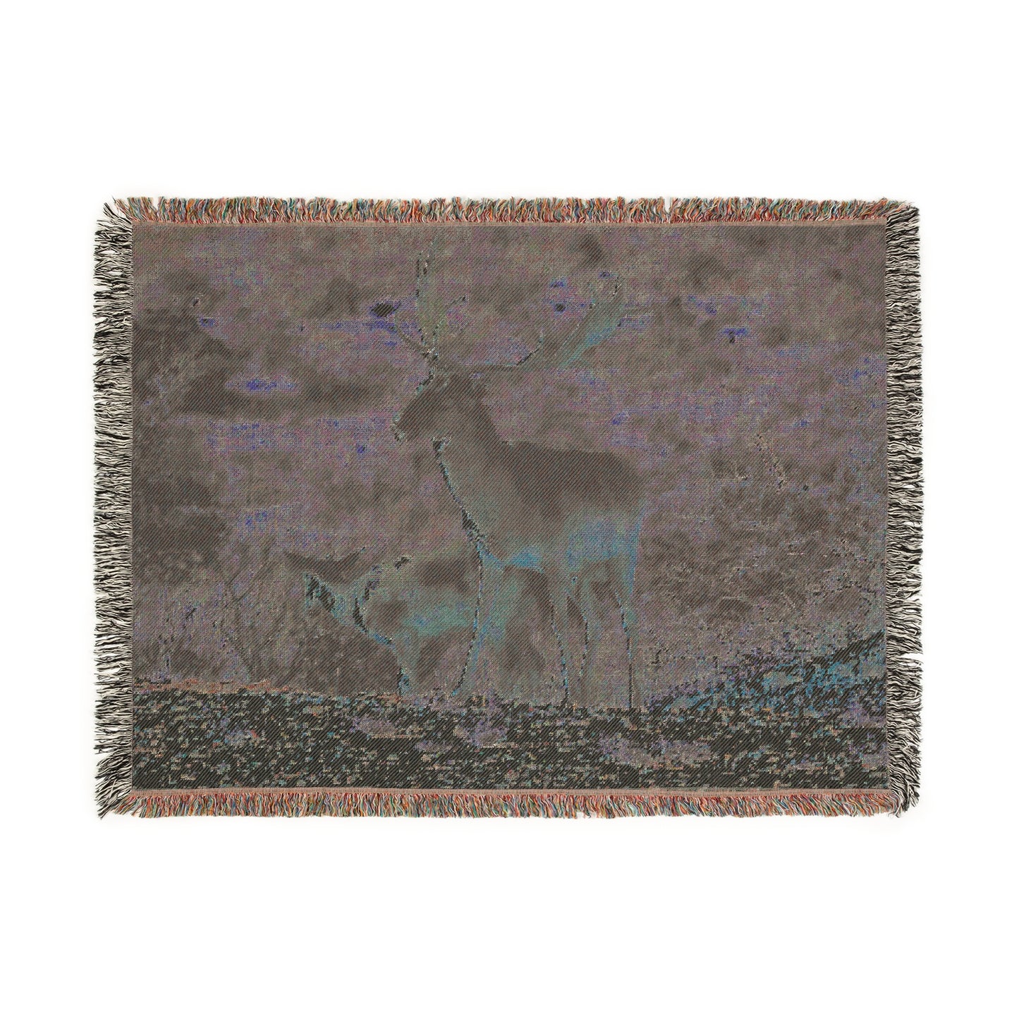El Rancho Chocolate Fallow Woven Blanket