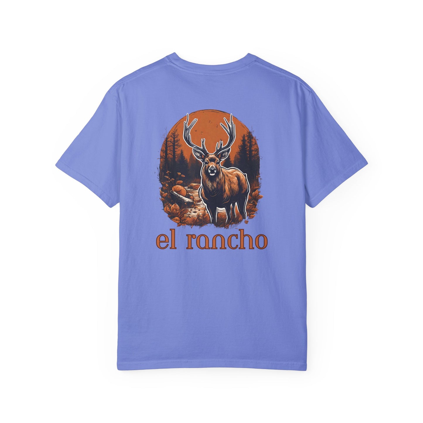 Deer Orange El Rancho Black Logo T-shirt