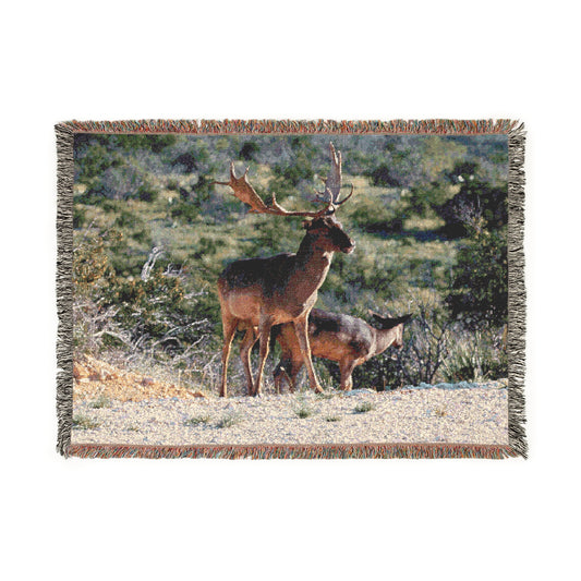 El Rancho Chocolate Fallow Woven Blanket