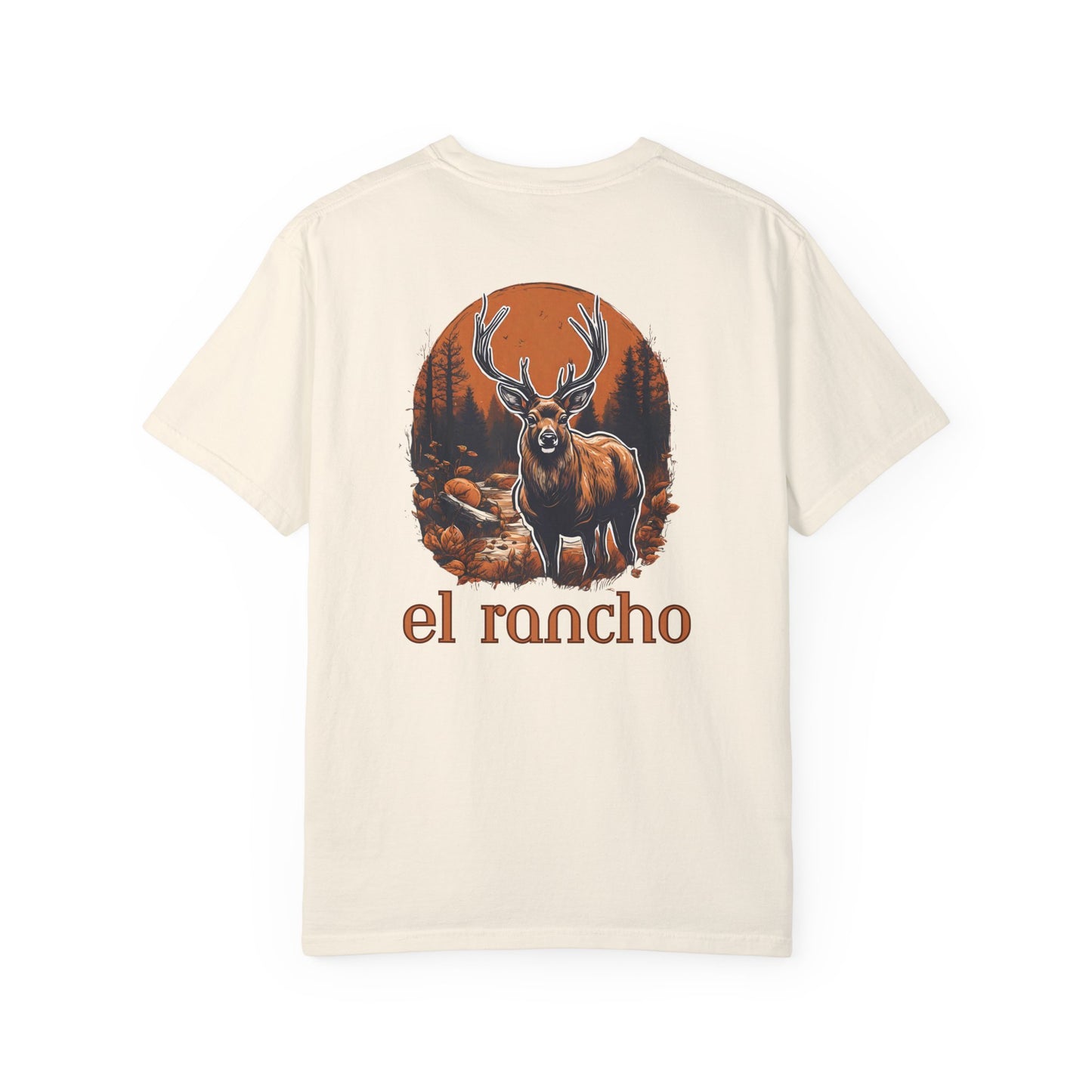 Deer Orange El Rancho Black Logo T-shirt