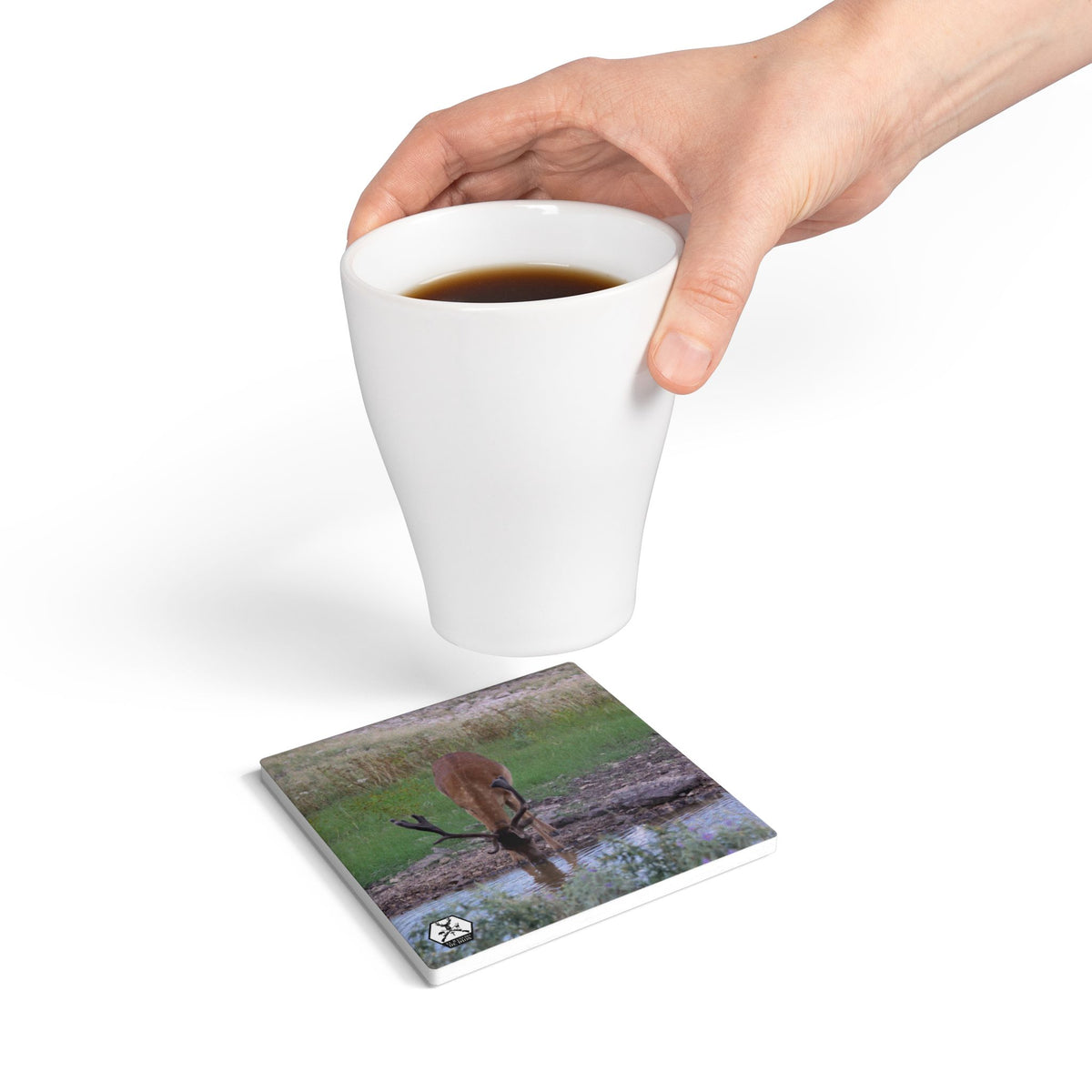 Personalized El Rancho Ceramic Coaster