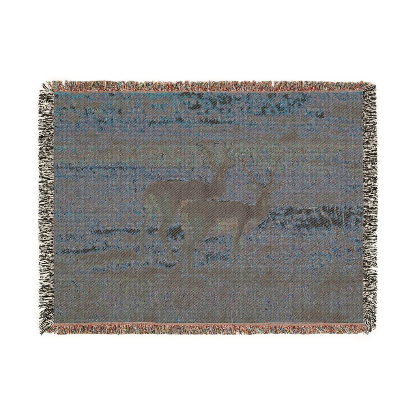 El Rancho Black Buck Woven Blanket