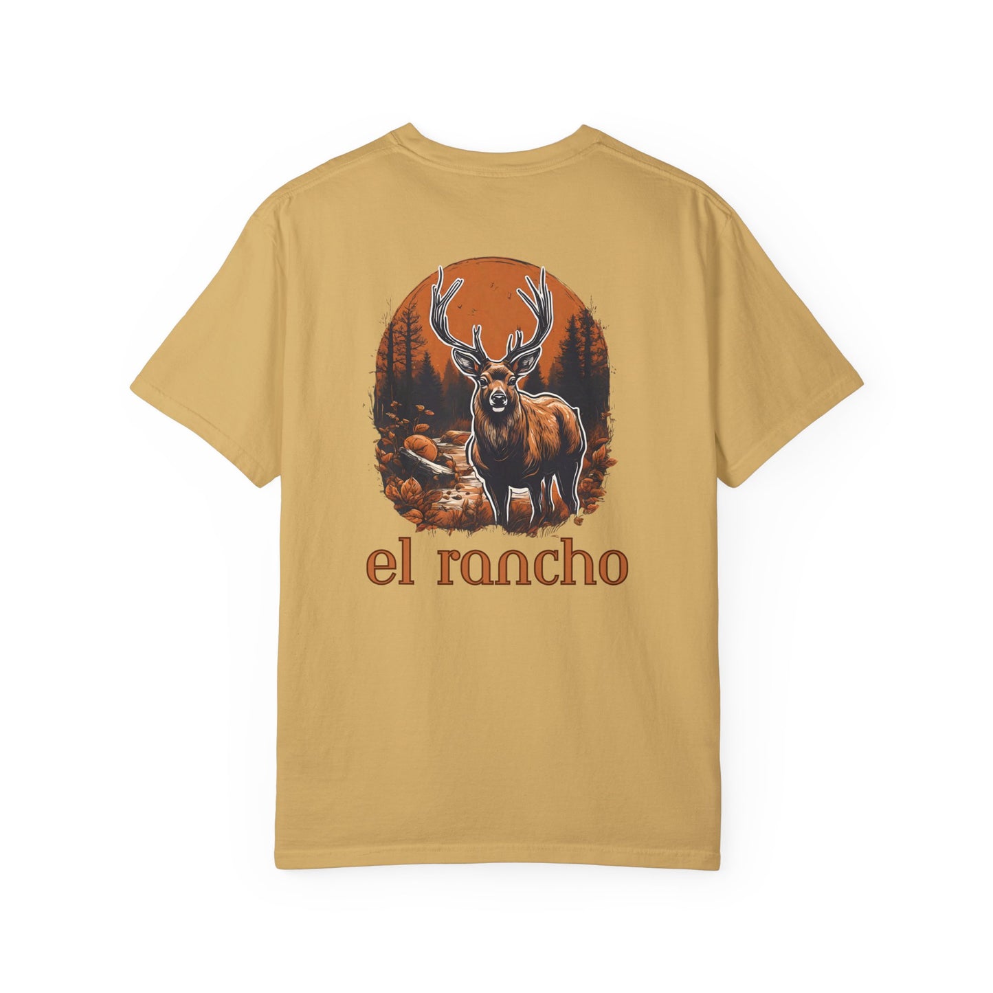 Deer Orange El Rancho Black Logo T-shirt