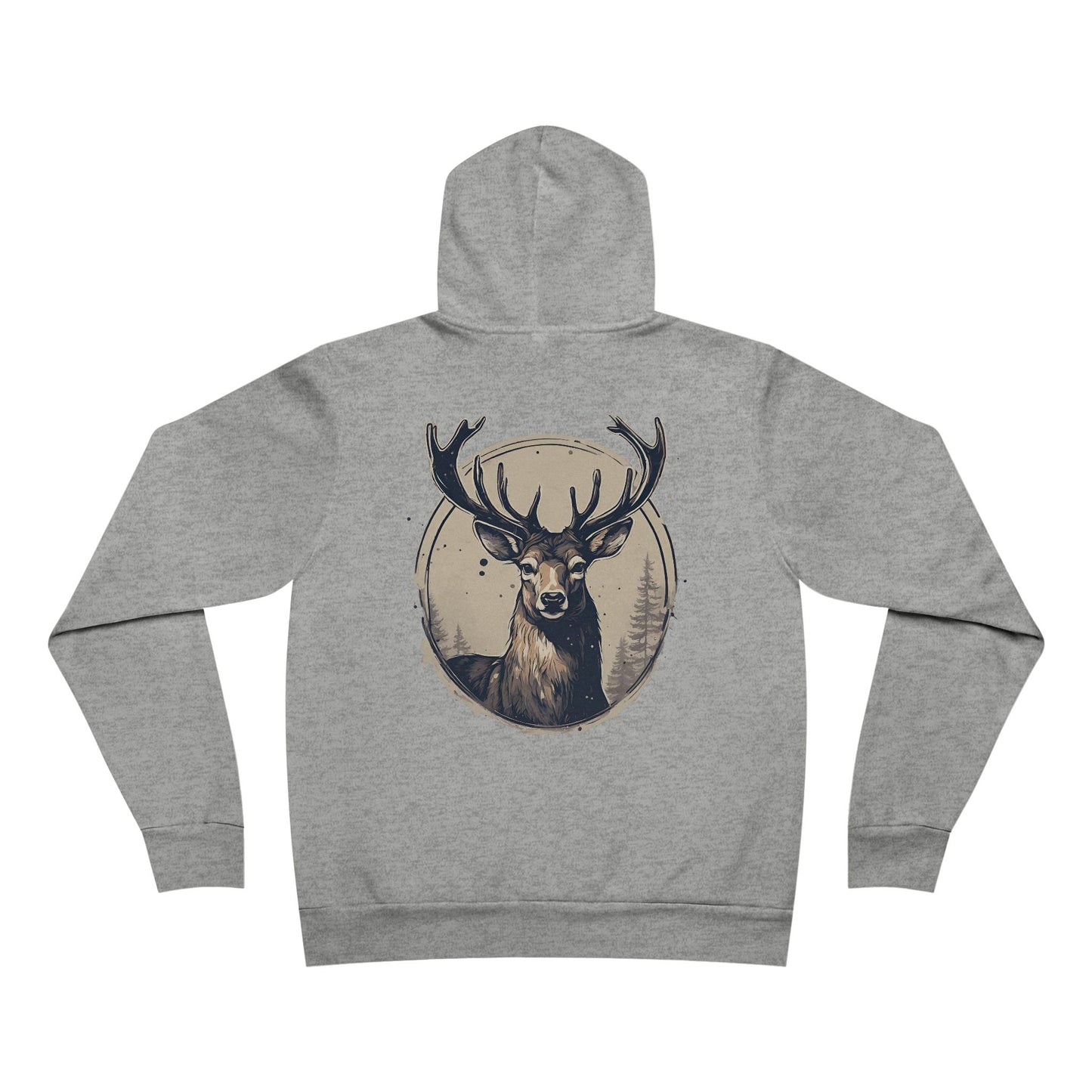Deer With Specs El Rancho Logo Unisex Garment-Dyed Hoodie