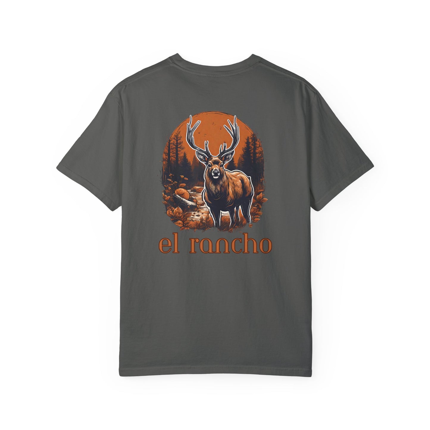 Deer Orange El Rancho Black Logo T-shirt