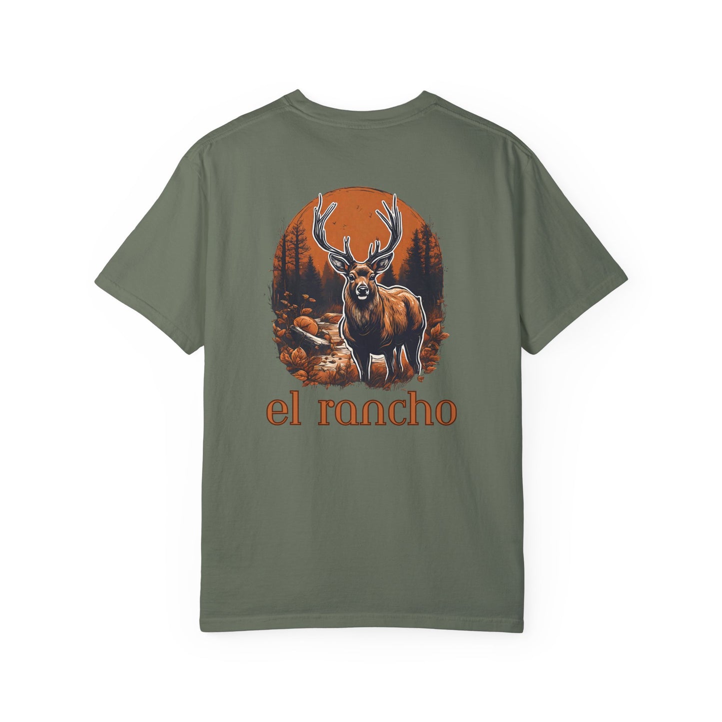 Deer Orange El Rancho Black Logo T-shirt