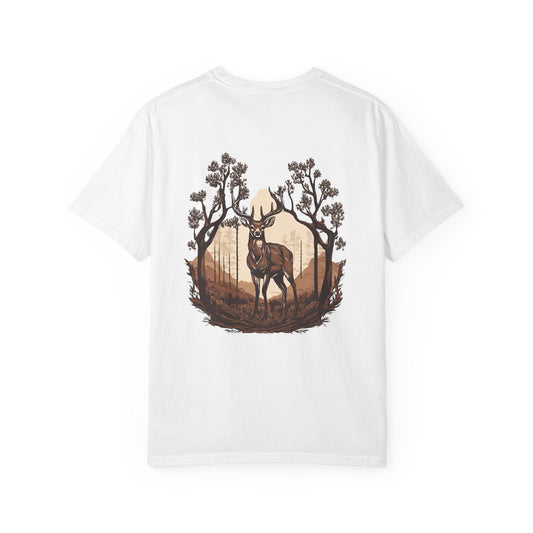 Brown Background Deer El Rancho T-shirt