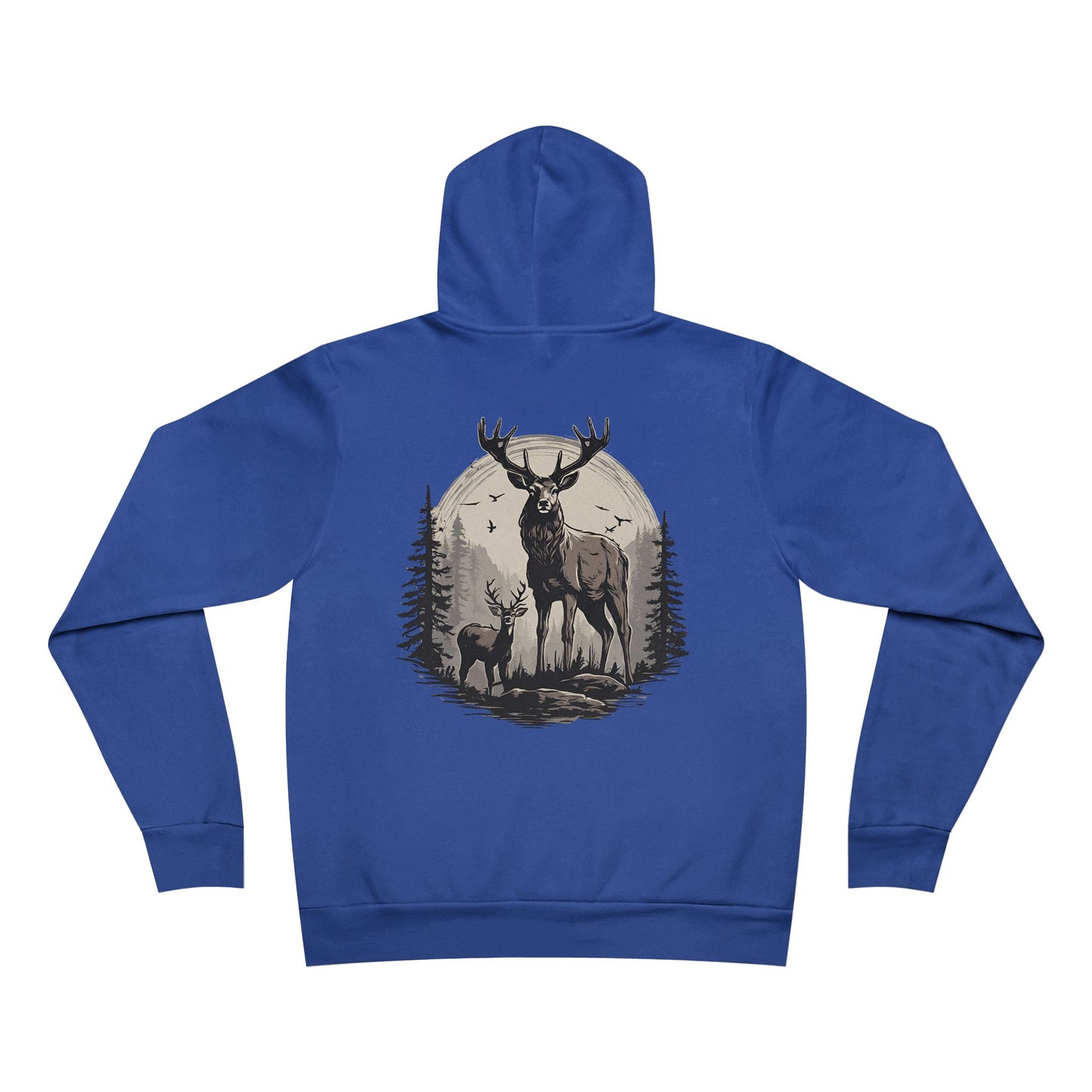 Deer Black And White El Rancho Logo Unisex Garment-Dyed Hoodie