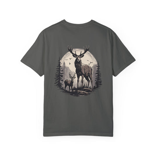 Deer Black And White El Rancho Black Logo T-shirt