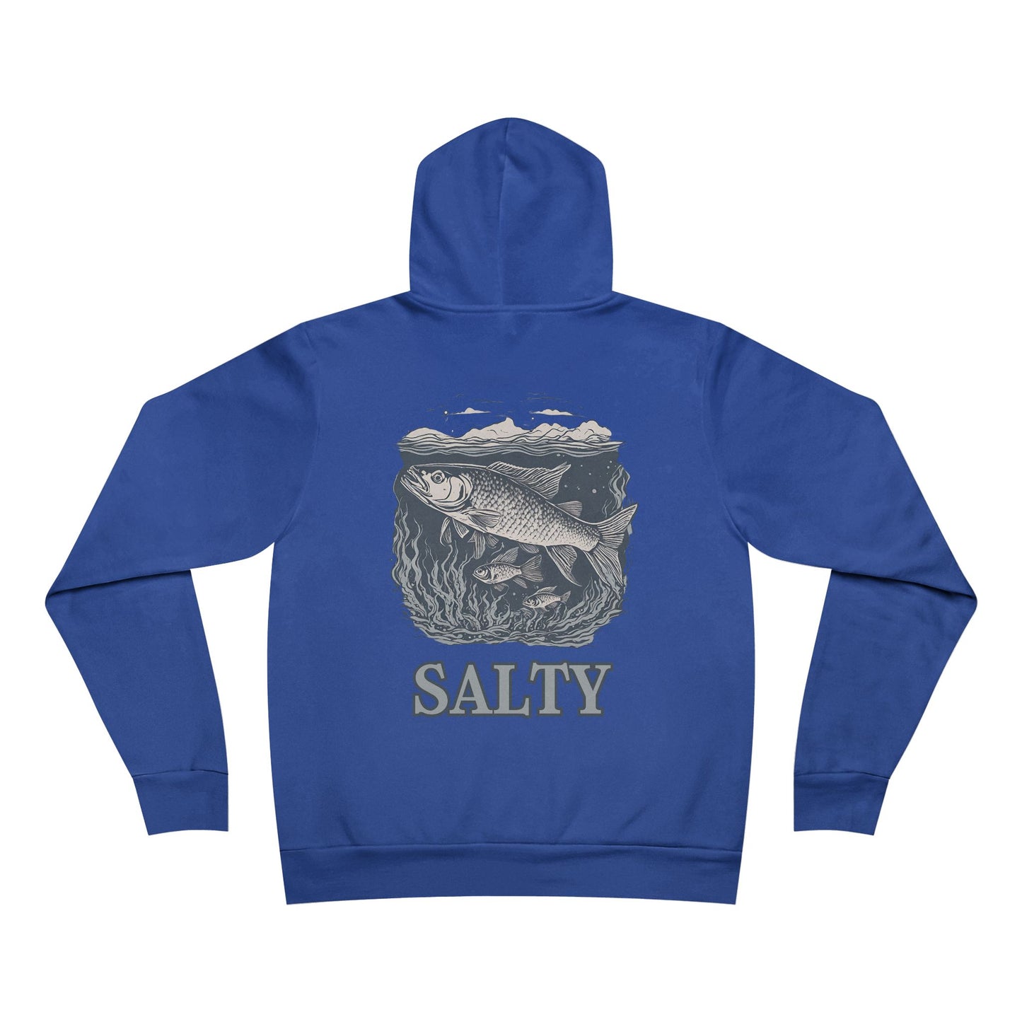 Salty Fish El Rancho Logo Unisex Garment-Dyed Hoodie