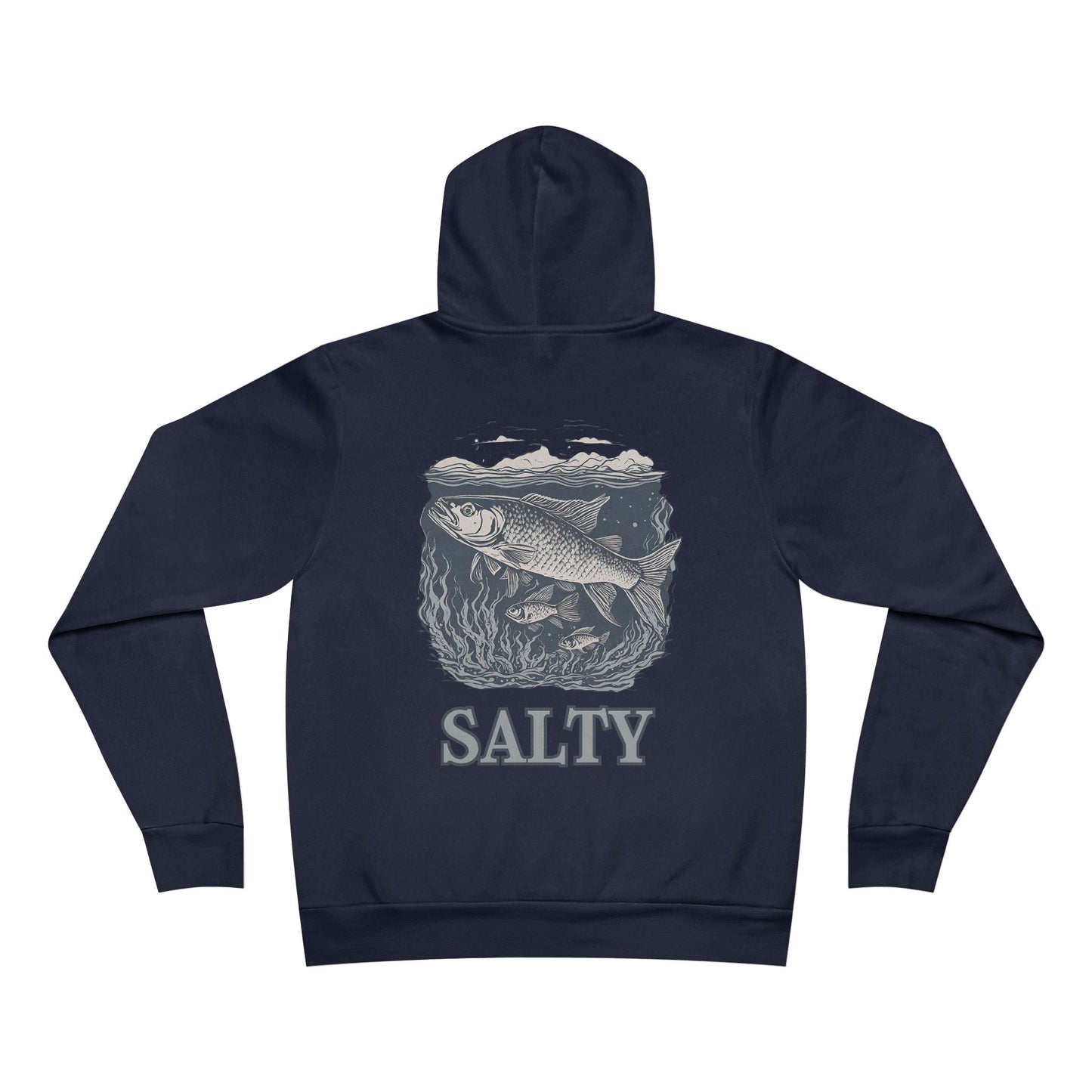 Salty Fish El Rancho Logo Unisex Garment-Dyed Hoodie