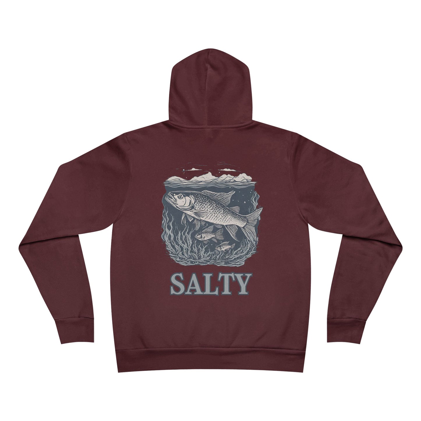 Salty Fish El Rancho Logo Unisex Garment-Dyed Hoodie