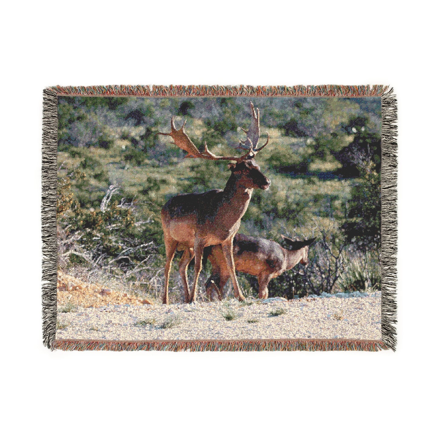 El Rancho Chocolate Fallow Woven Blanket