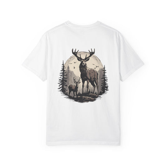 Deer Black And White El Rancho T-shirt