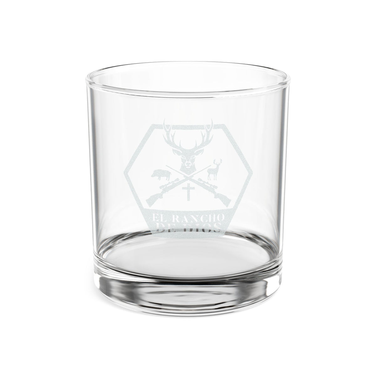 El Rancho Whiskey Glass, 10.5oz (Engraving)