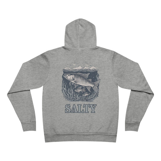 Salty Fish El Rancho Logo Unisex Garment-Dyed Hoodie
