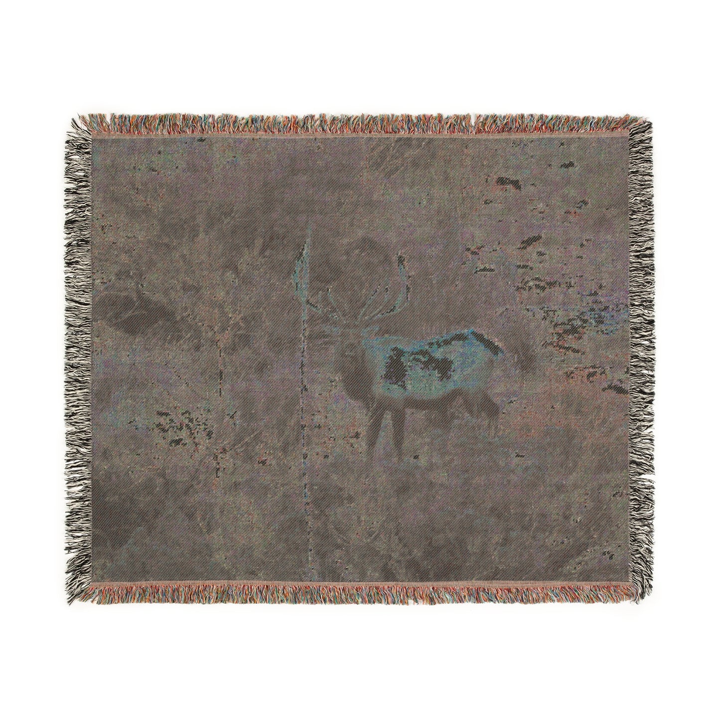 El Rancho Elk Woven Blanket