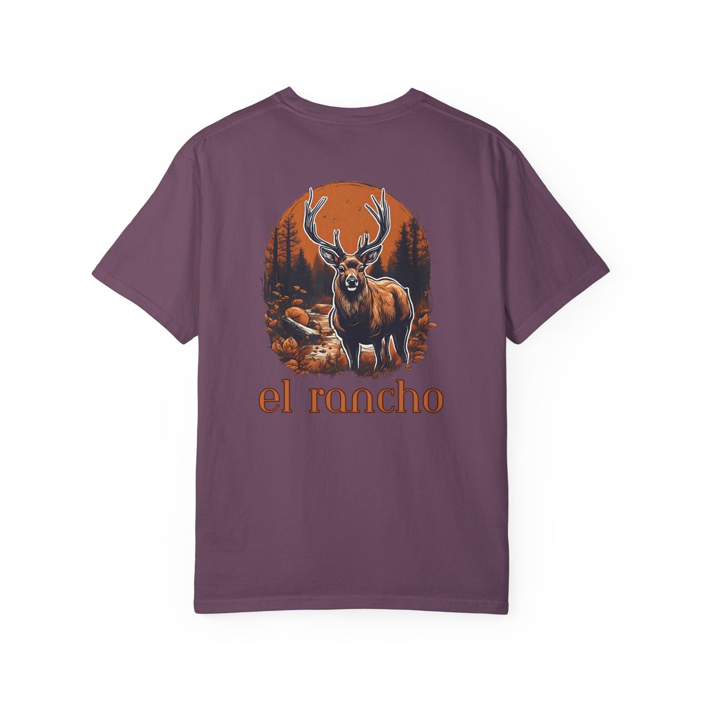 Deer Orange El Rancho Black Logo T-shirt